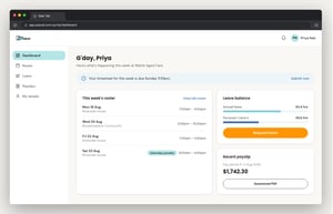 Outsourced Payroll Mockup - Self-Service