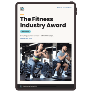 The Fitness Industry Award mockup